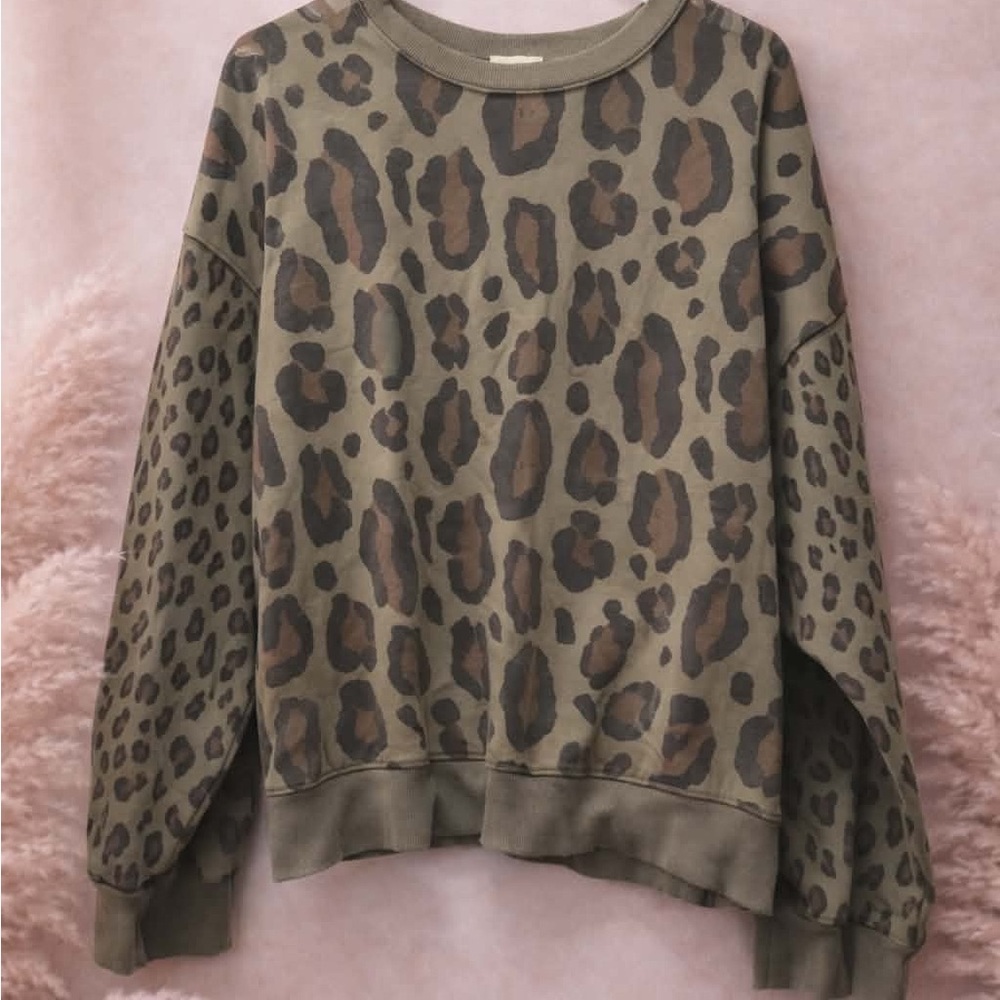 Umgee Olive Green Ribbed Top